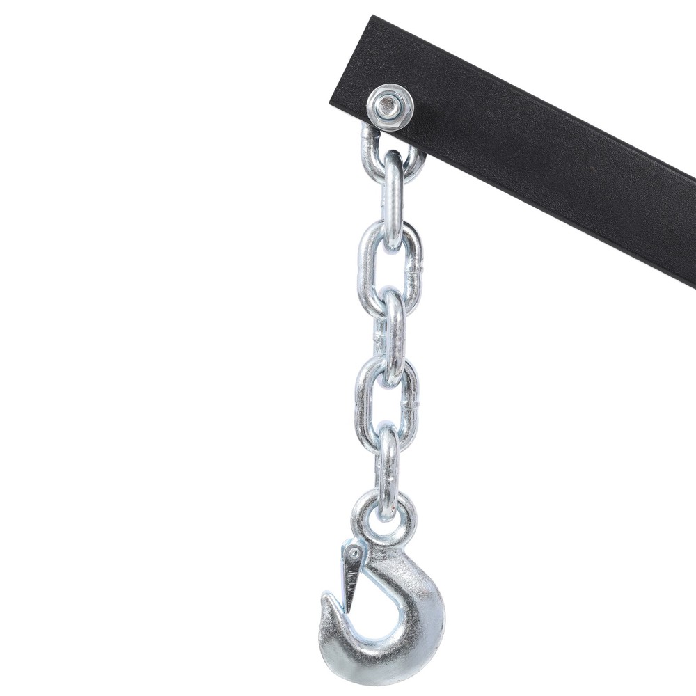 Heavy-duty crane, extended lock position rotating base