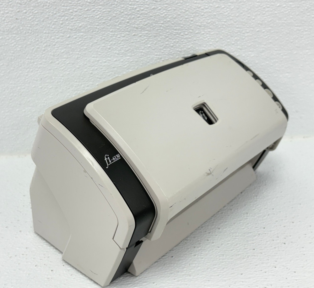 PRE OWNED | Fujitsu fi-6130 Duplex Document Scanner Only - White No Pwr Adapter