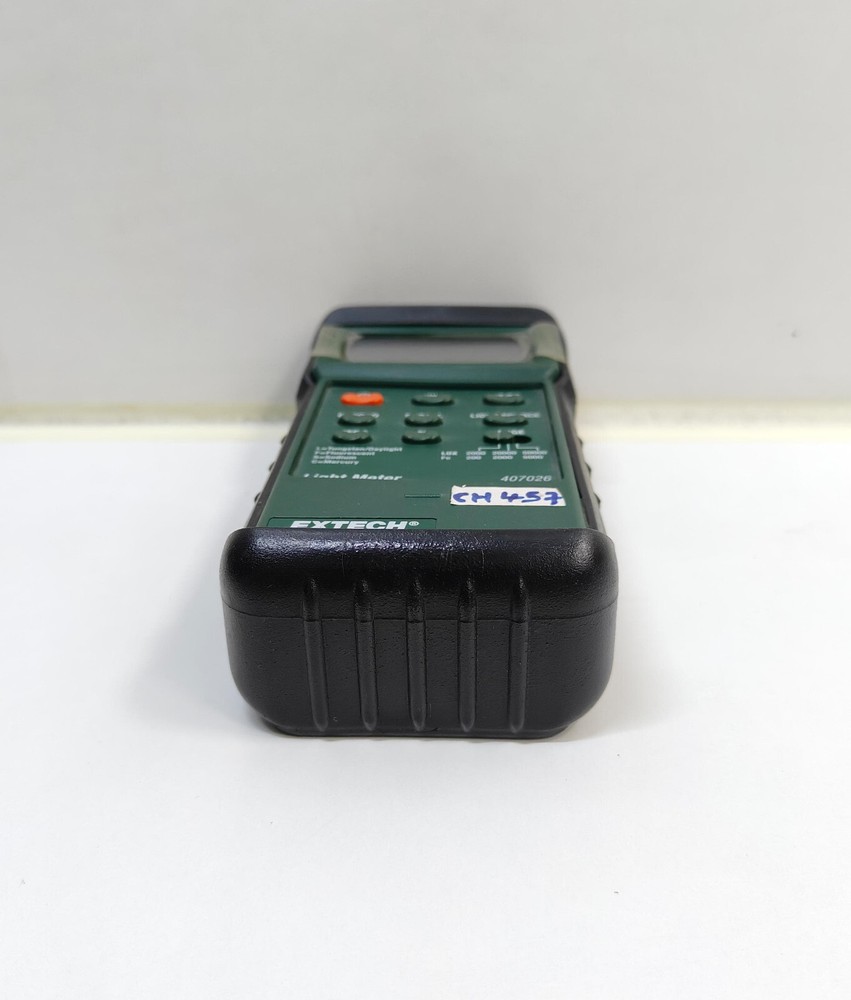 Extech 407026 Heavy Duty Light Meter with PC Interface, CH#457 (TESTED TURNS ON)