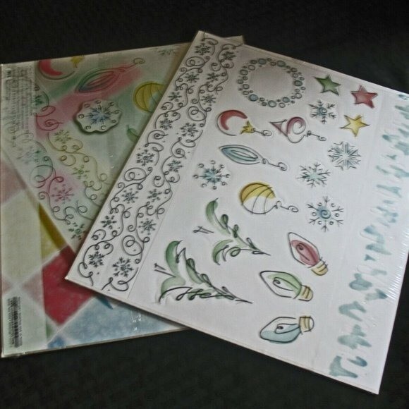 2 pkgs Creative Memories2 PKGs DONE WITH ONE HOLIDAY GLIMMER