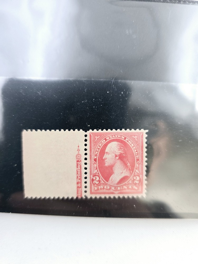 US Scott # 267 OG NH Left Margin Partial Imprint VF80 Grade