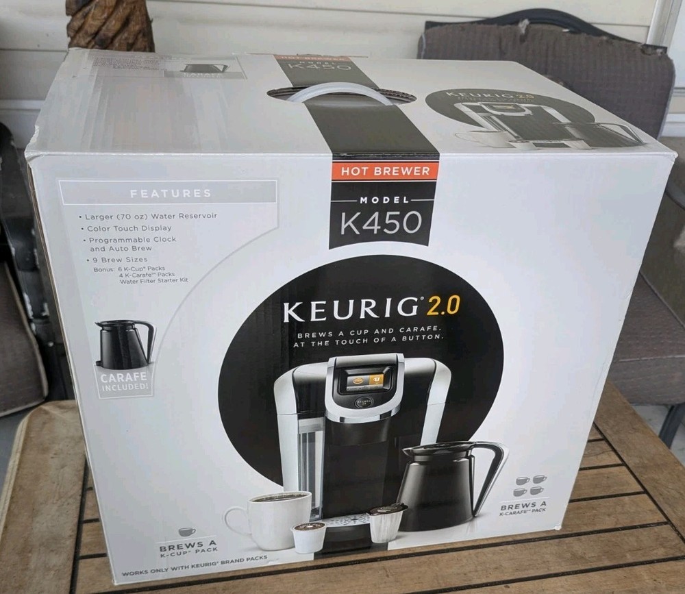 Keurig 2.0 K450 Coffee Brewing System Coffee Machine Silver