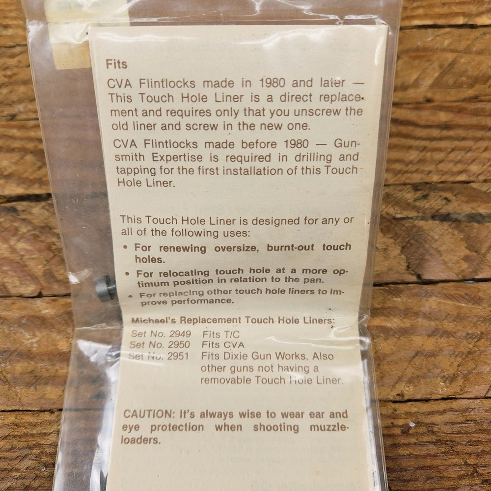 Uncle Mikes Muzzleloading Accessory 10-32 Thread Touchhole Liner Replace 2950-0