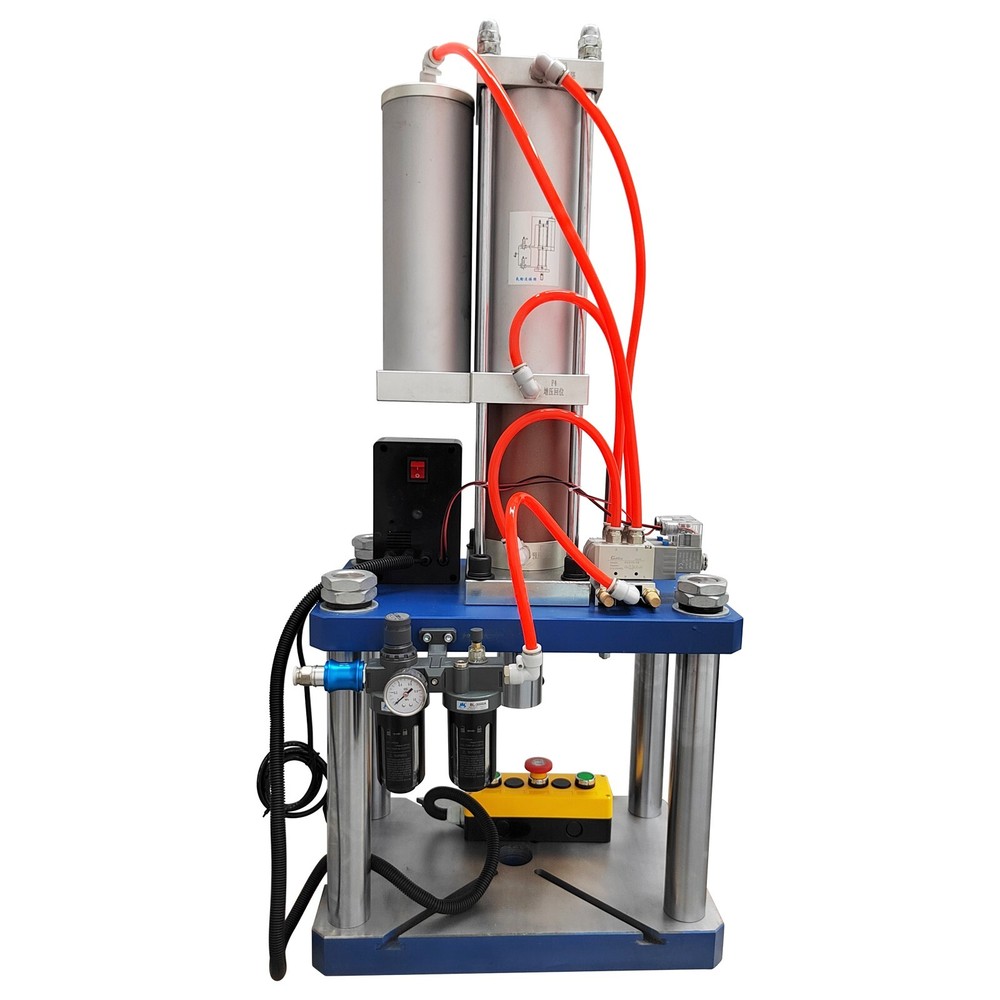 110V 8 Tons Pneumatic Punch Press Machine 17636Lbs with Controller 4 Columns