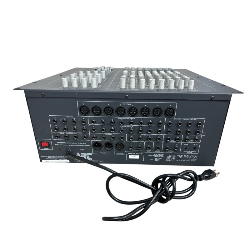 The Phantom series ART 1608 Professional Mixing Console (powers on)