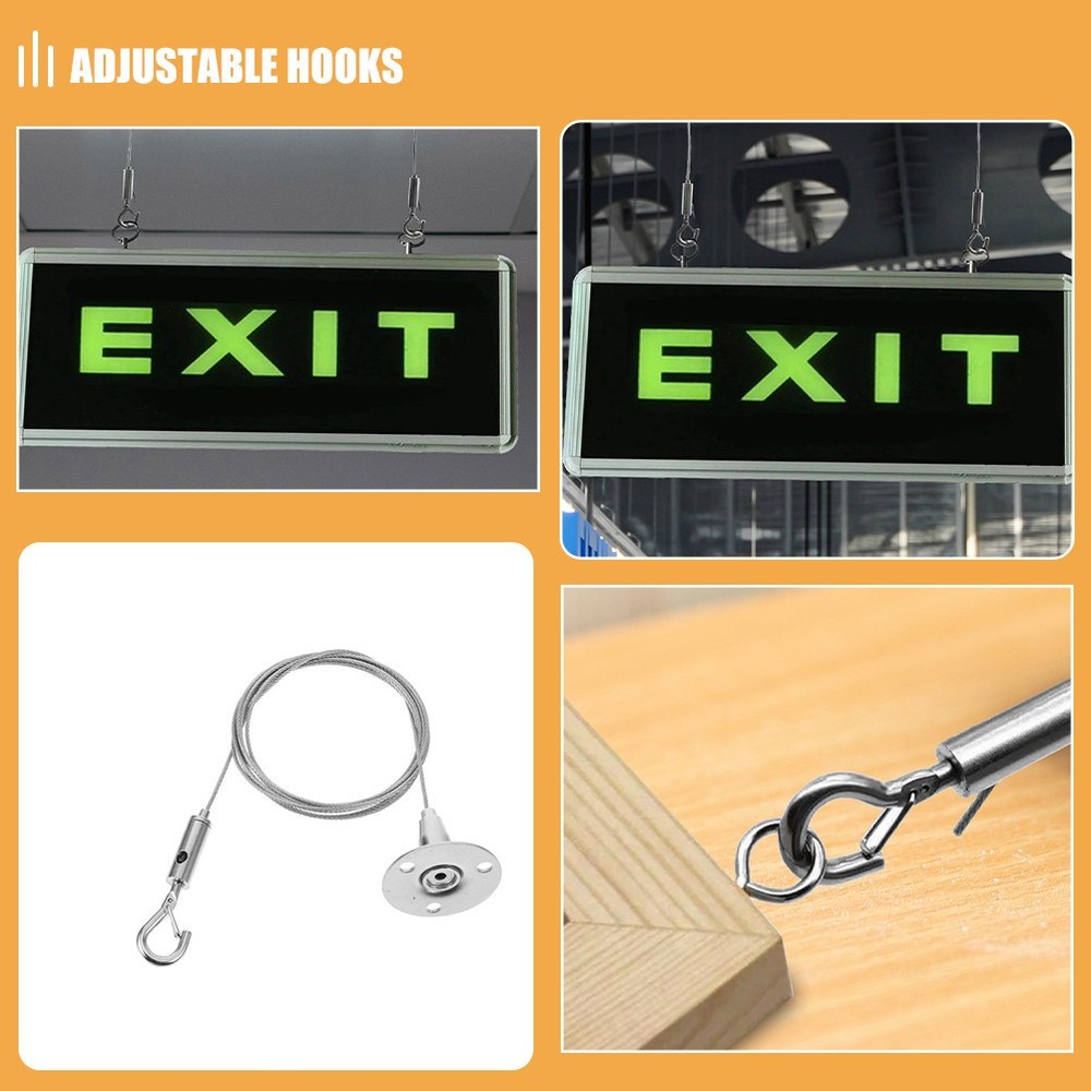 6 Pcs Adjustable Lamp Wire Frame Hanging Hardware Heavy Duty Light