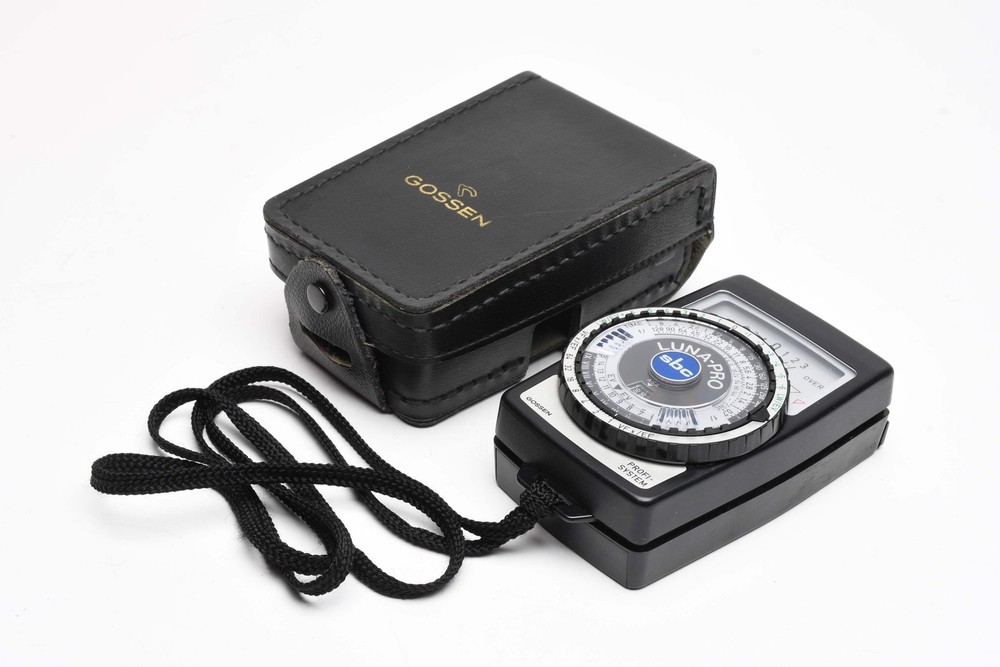 Gossen Luna-Pro sbc incident light meter, case, tested, great!