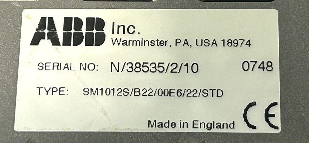 ABB Screenmaster SM1000 Videographic Recorder 50/60Hz Untested