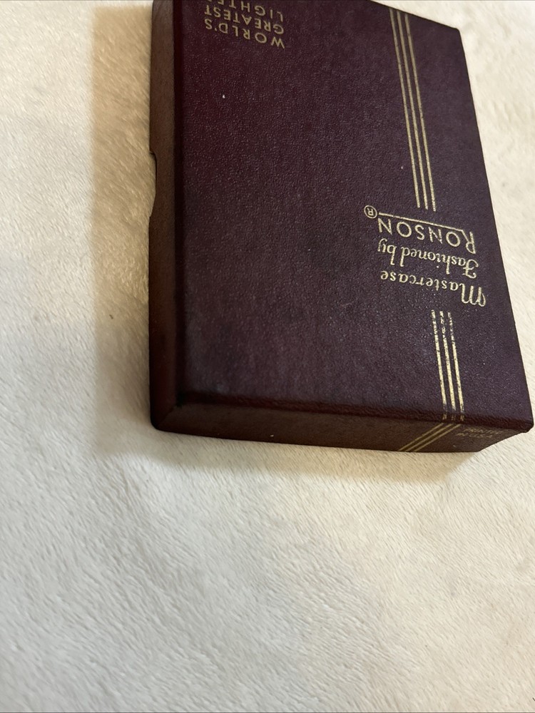 Vintage Ronson Mastercase Cigarette Case Lighter Unfired Unused
