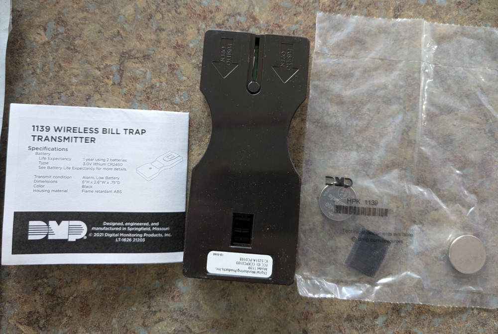 DMP 1139 Wireless Bill Trap Transmitter