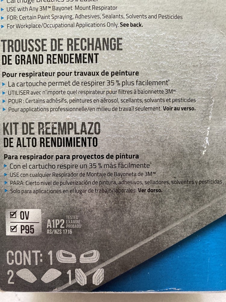 3M Performance Replacement Paint Respirator Supply Kit