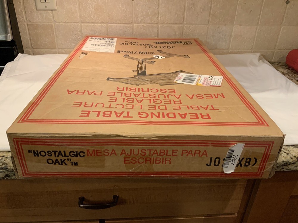 Reading Table Rolling Desk Nostalgic Oak New In Box