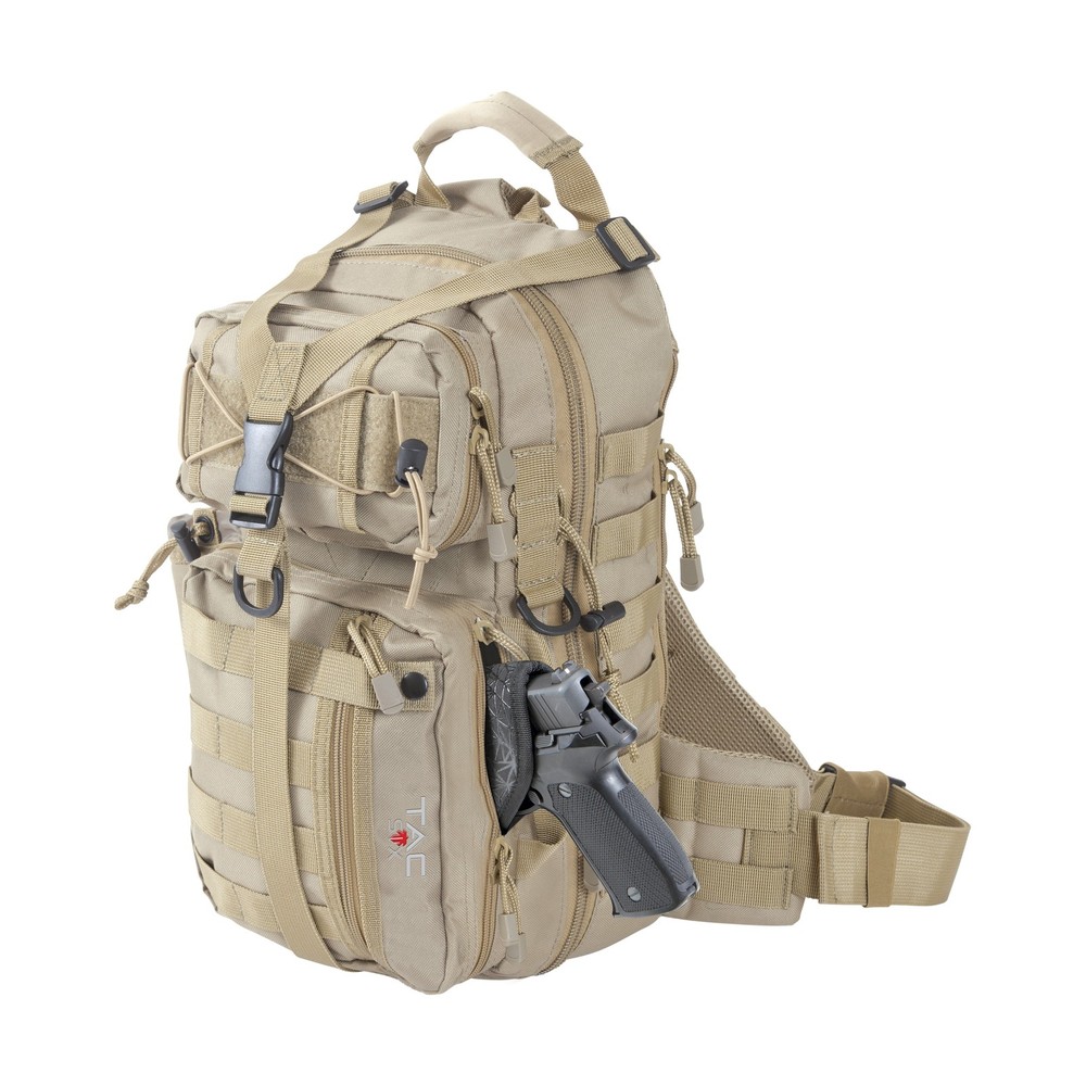 Tac-Six™ Lite Force Tactical Sling Pack, Tan