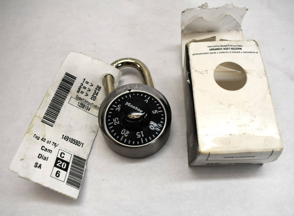 MasterLock Classic Dial Combination Lock for Locker & More Master Lock Turn Dial