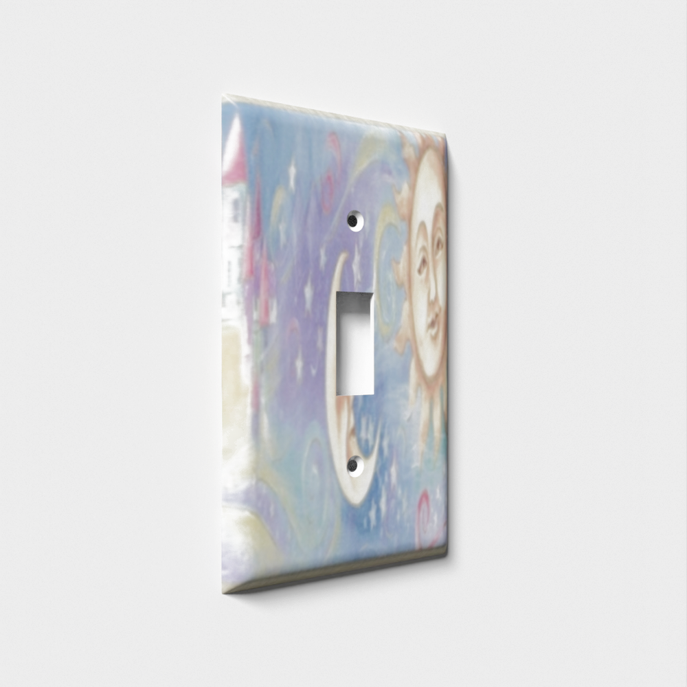 SnazzySwitch Sun And Moon Decorative Light Switch Plate Cover