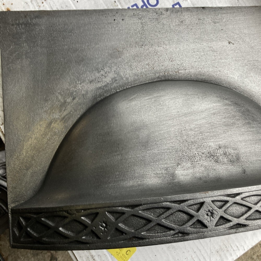 Original Edwardian Cast Iron Fireplace Canopy