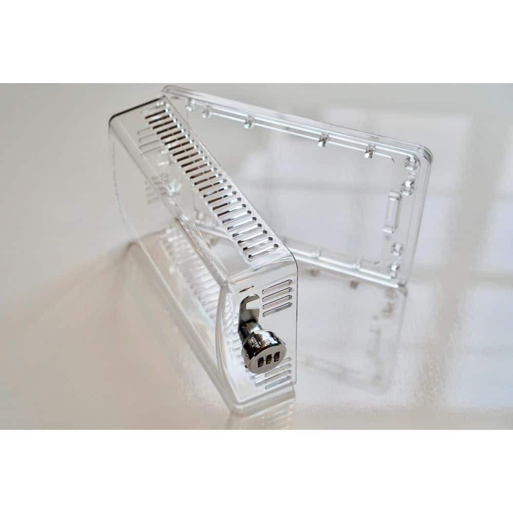 StatGuardPlus Universal Thermostat Guard Clear wChangeable Code Combination Lock