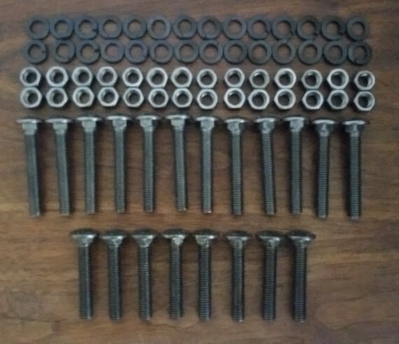 Lineberry Factory Cart Basic Hardware Kit for Type-1 and Type-2 Factory Carts
