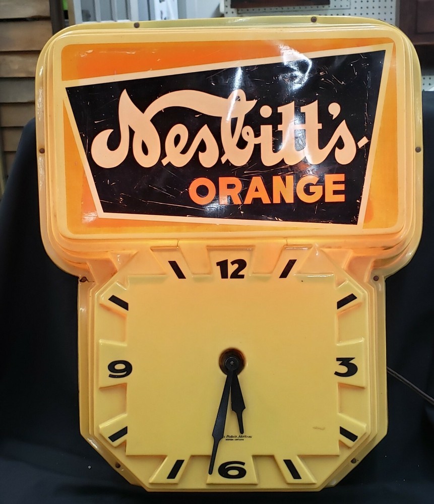 Vintage Nesbitt's Orange Drink Wall Clock