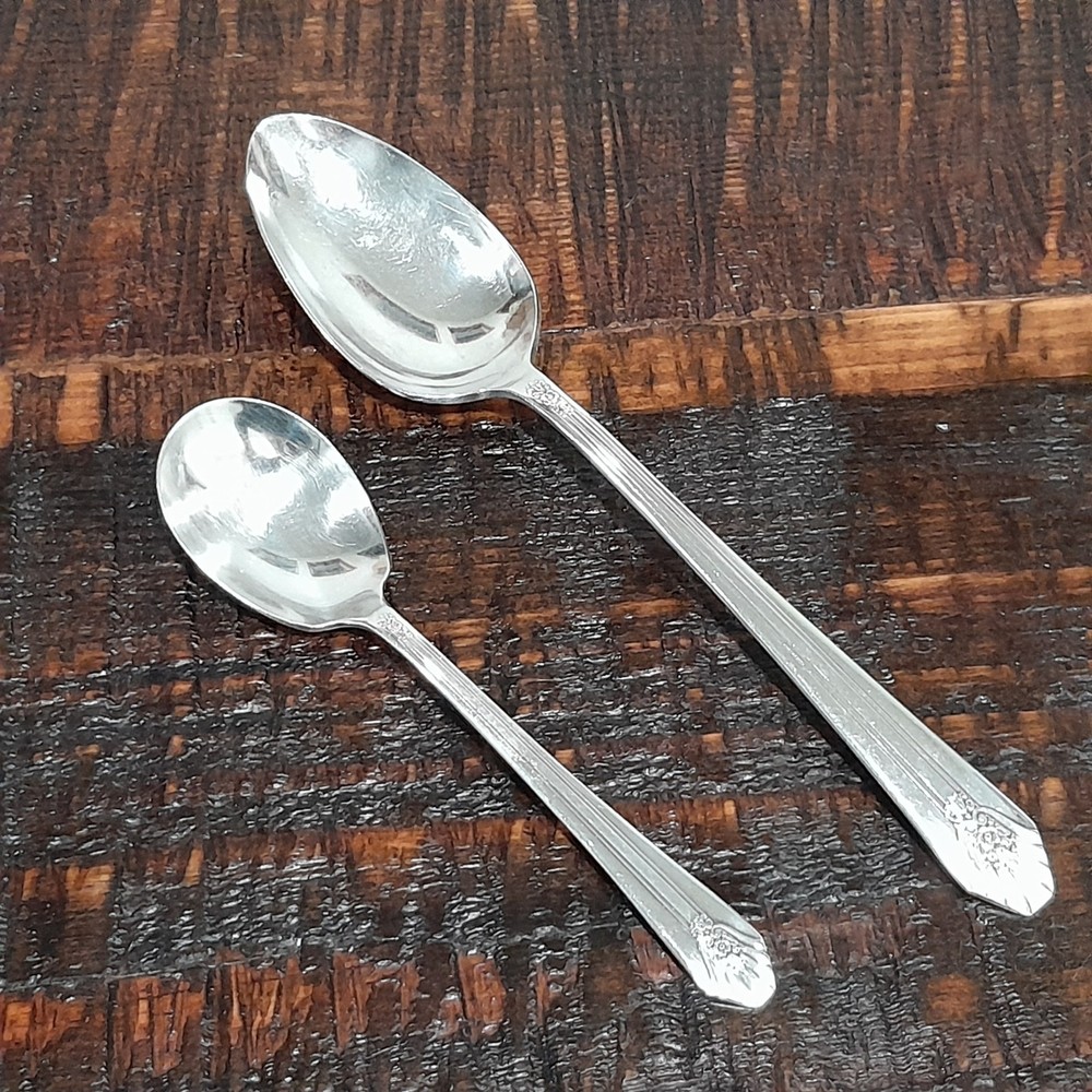 Wm Rogers International Silverplate Imperial Pattern 2 Piece Set Sugar Serving