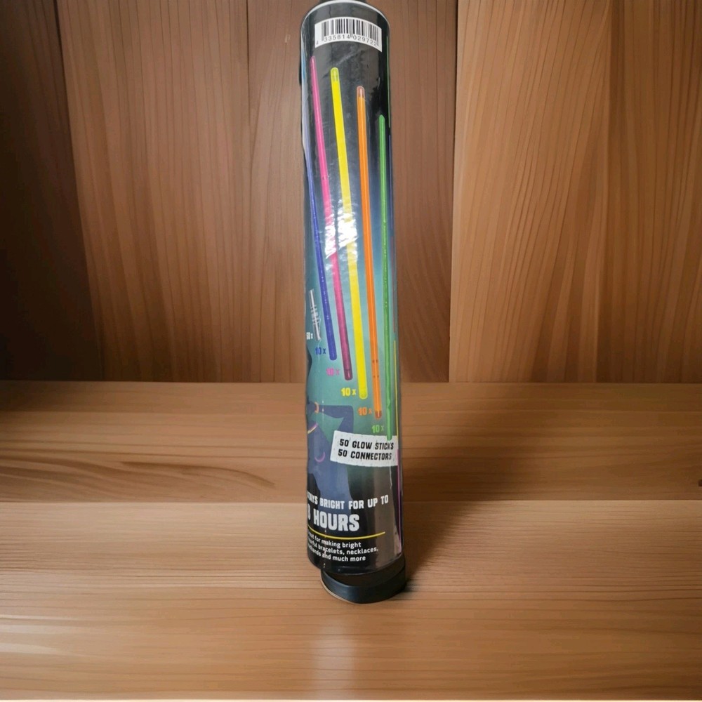 MULTI COLOURED GLOW STICKS 50 PACK