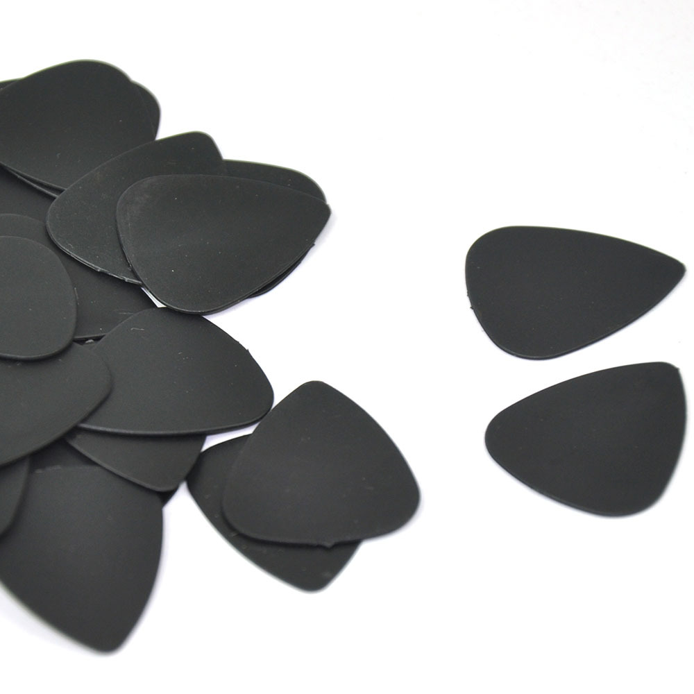 100pcs Solid Black Medium 0.71mm ABS Blank Guitar Picks Plectrums