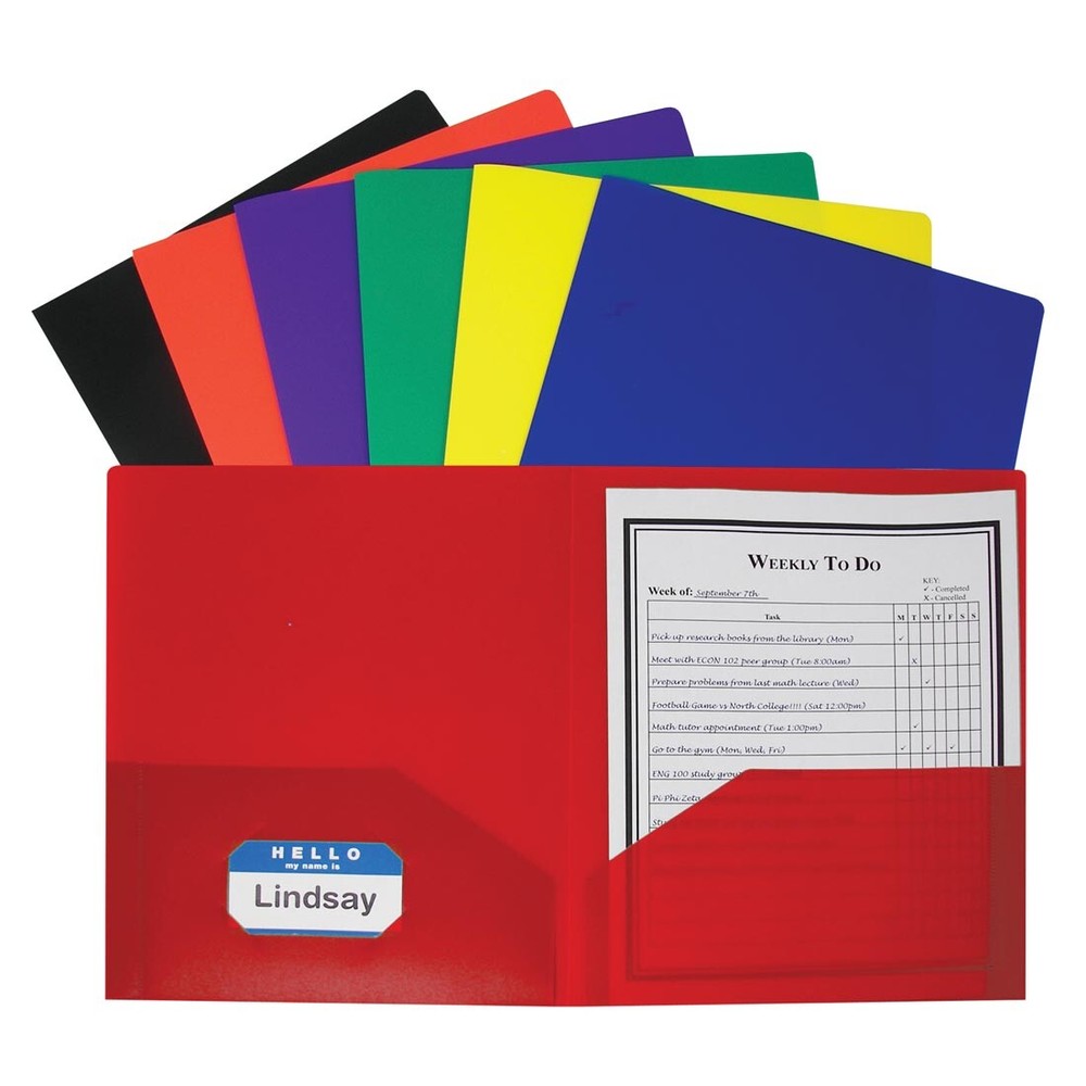 C-Line Poly Portfolios 36-Count Assortment