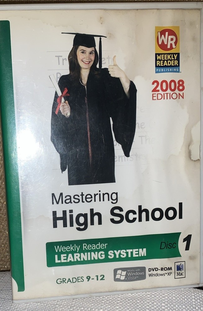 Mastering Middle & High School Weekly Reader Learning 2008 DVD-ROM Lot Discs 1-3