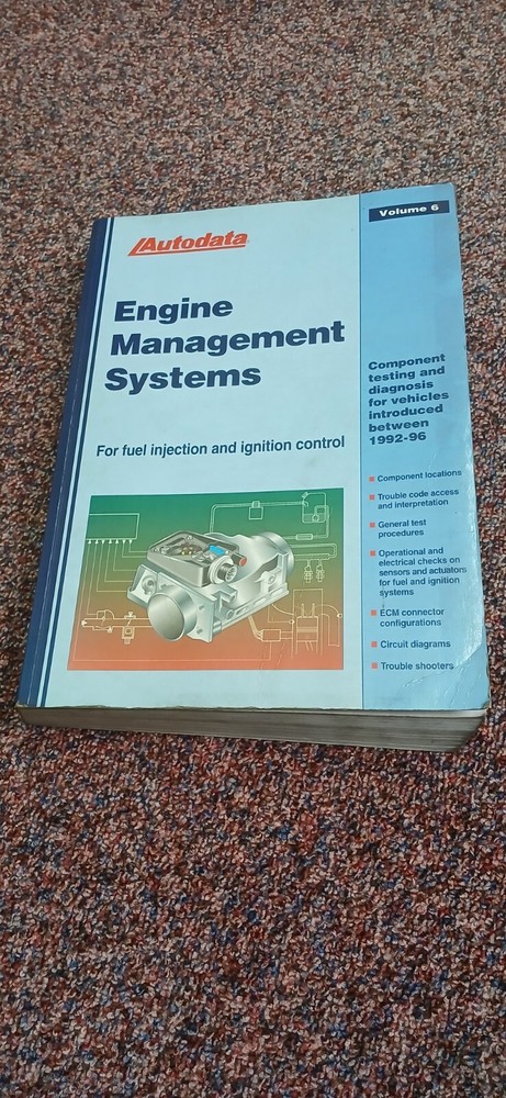 Autodata Engine Management Systems - 1992-1996 - Volume 6 - Car Workshop Manual