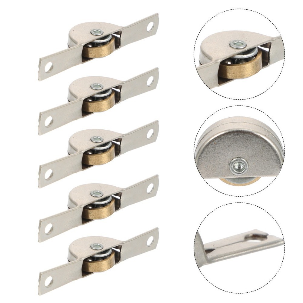 10 Pcs Sliding Door Replacement Rollers Cabinets Doors Pulleys Closet