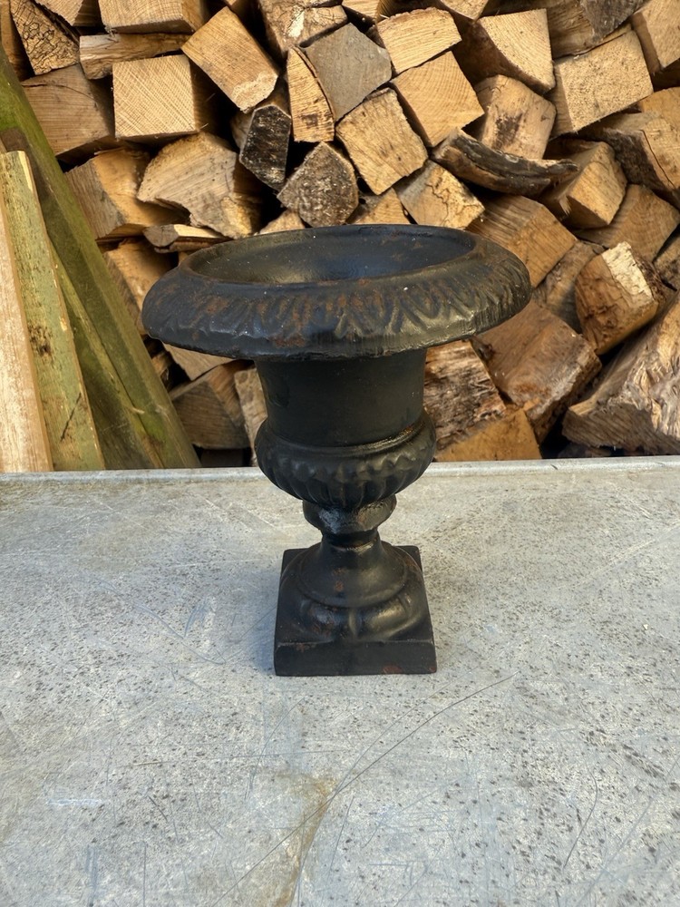 Vintage Cast Iron Urn Planter