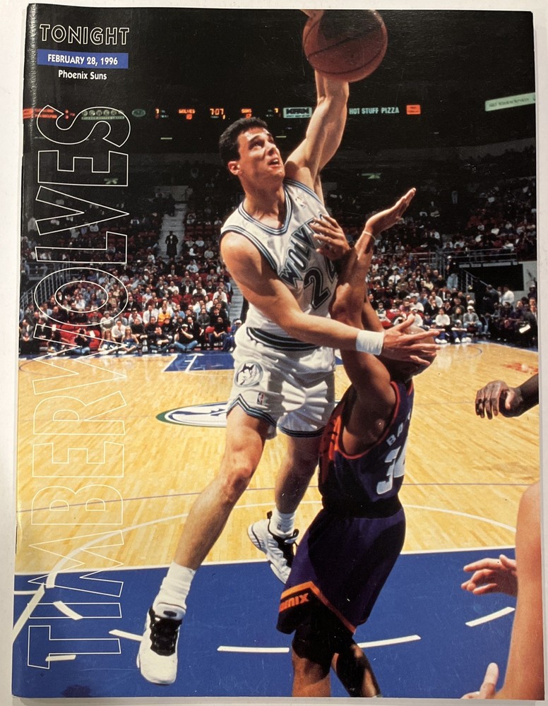 Minnesota Timberwolves Vs Phoenix Suns NBA Program Feb 28, 1996 (G3)