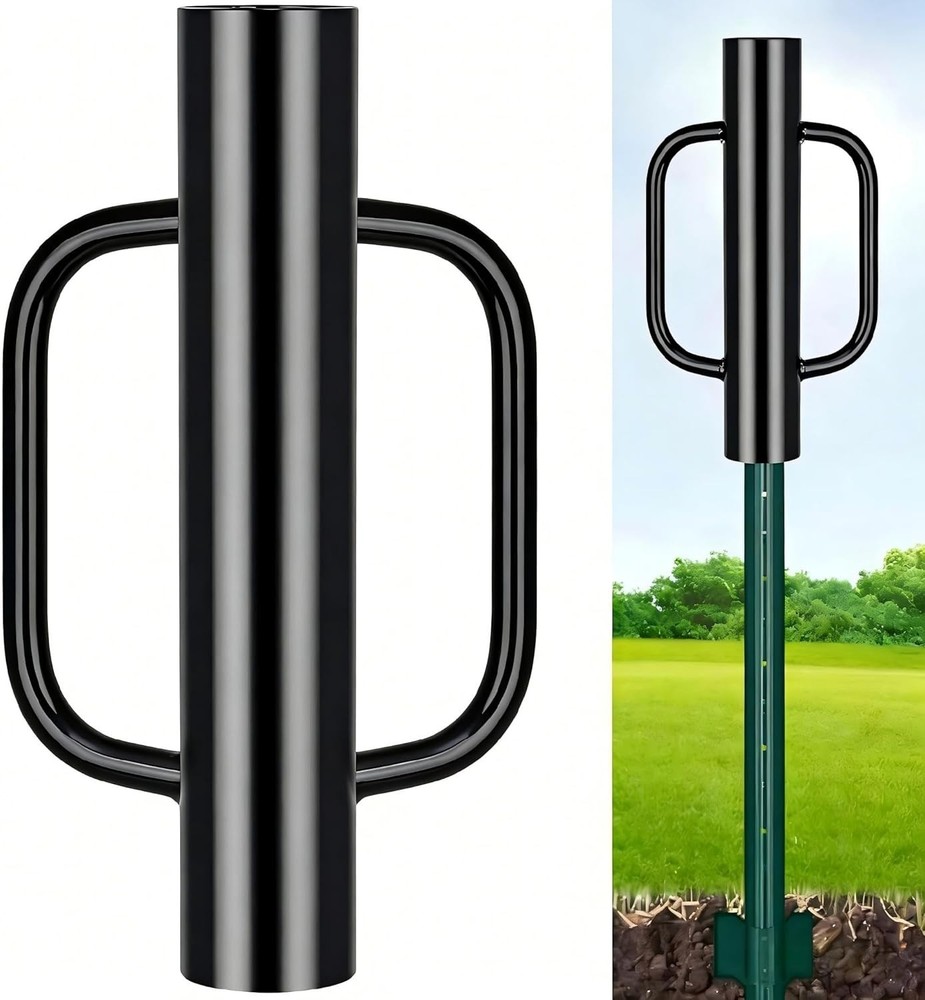 Heavy Duty Post Driver with Ergonomic Handles for User-Friendly Operation