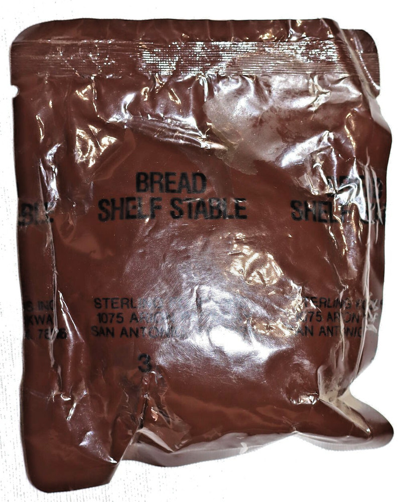 ORIGINAL UNOPENED MRE SHELF STABLE BREAD PACKET