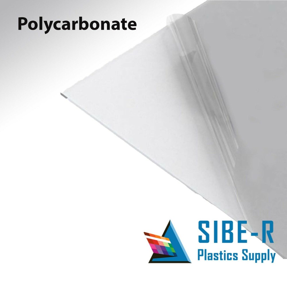POLYCARBONATE  CLEAR PLASTIC SHEET 1/8" X 48" X 32" *