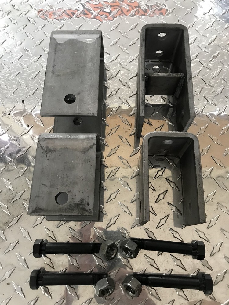 2" Wide Slipper Spring SINGLE Axle Trailer Hanger Kit ,Cargo, Utility, 4115-H