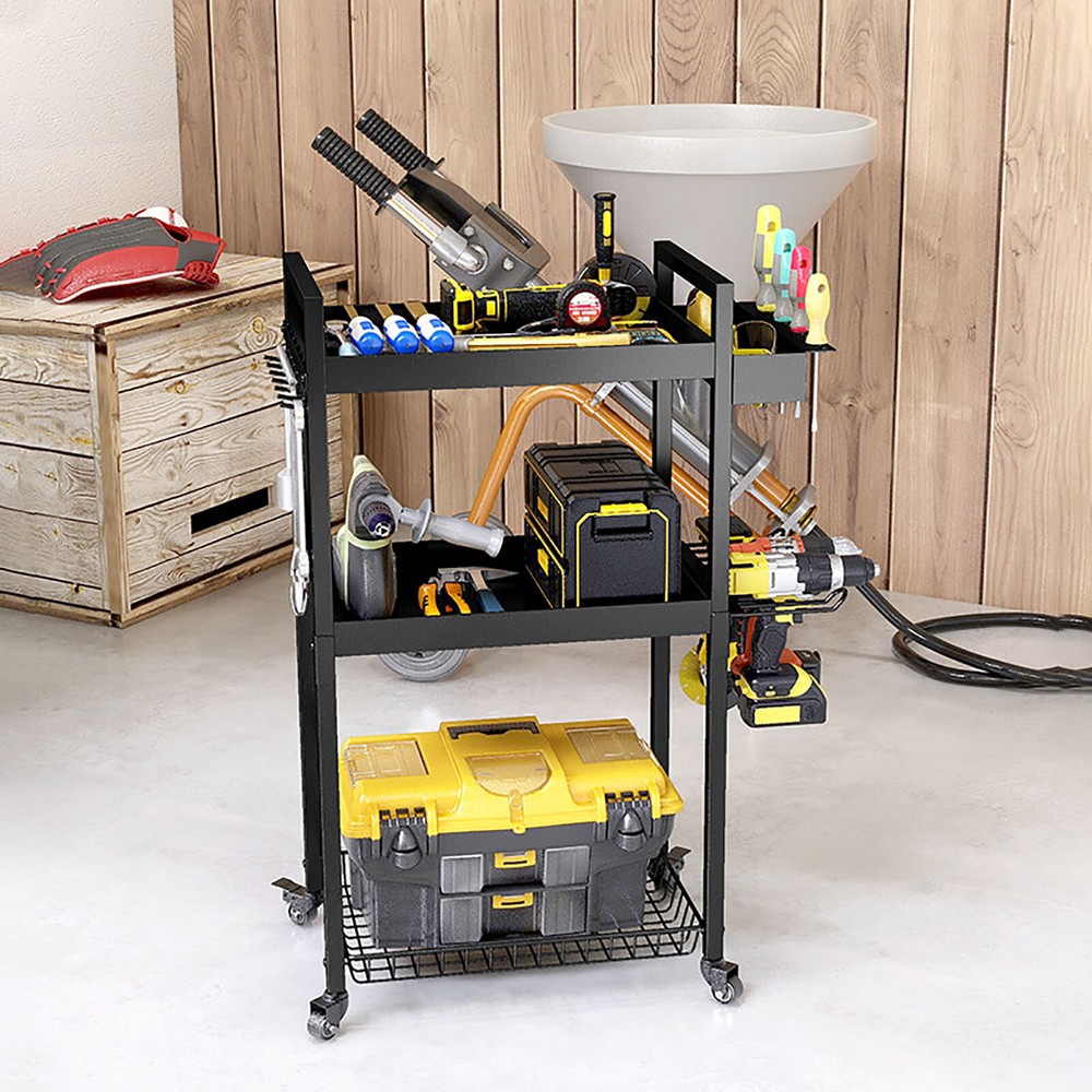 Power Tool Organizer Tool Organizer with Wheels Power Tool Storage Cart