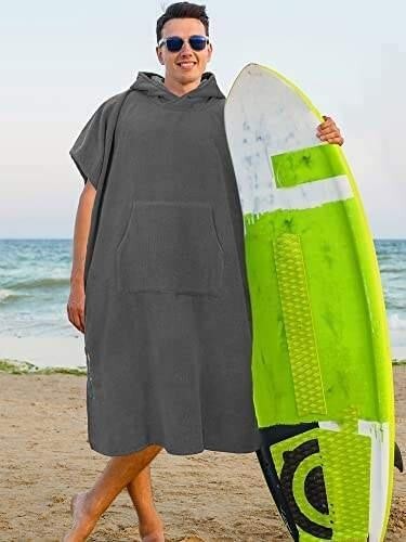 Changing Robe with Hood Quick Dry Microfiber Wetsuit Changing Towel(Bulk 3 Sets)