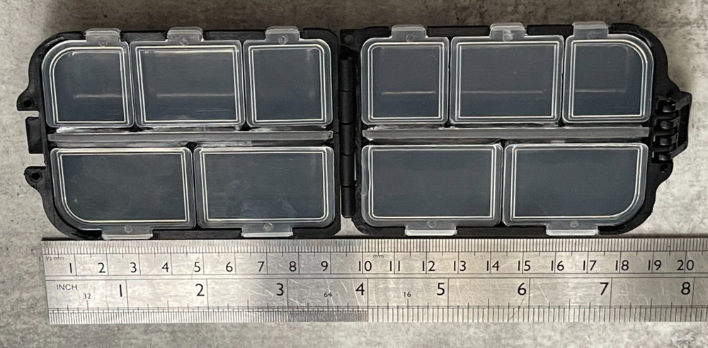 10 Compartment Tackle Bit Box - Ideal for Swivels, Rig Bits - UK Based Seller