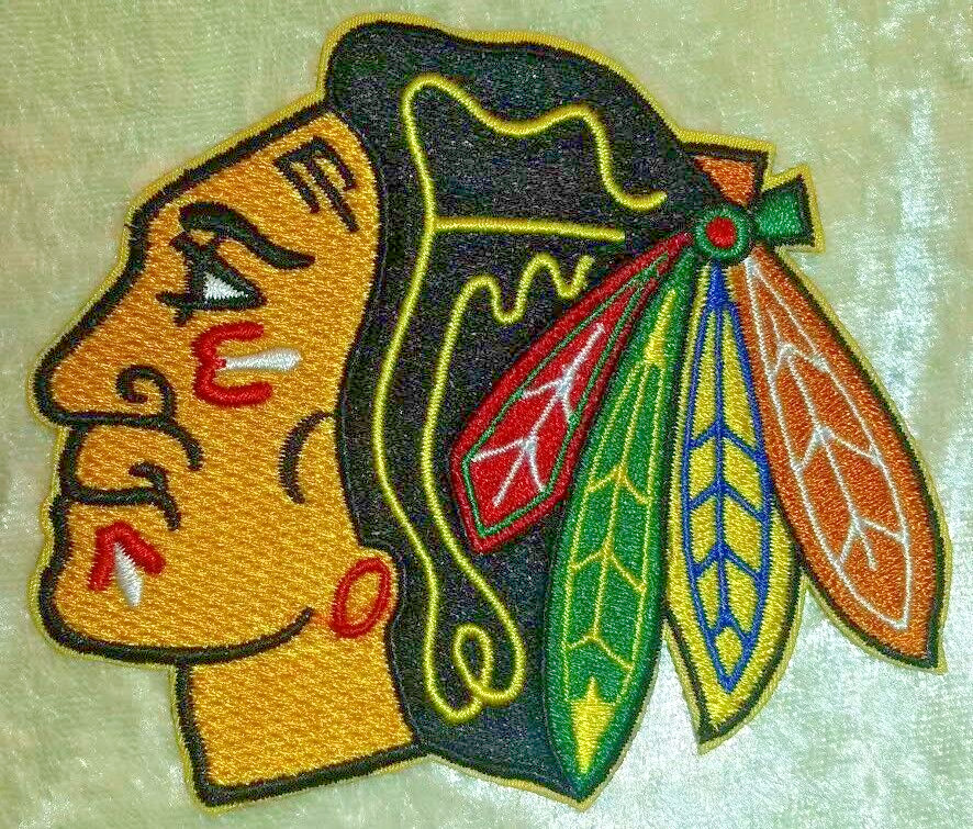 Chicago Blackhawks 3.5" Iron On Embroidered Patch ~Free Tracking!