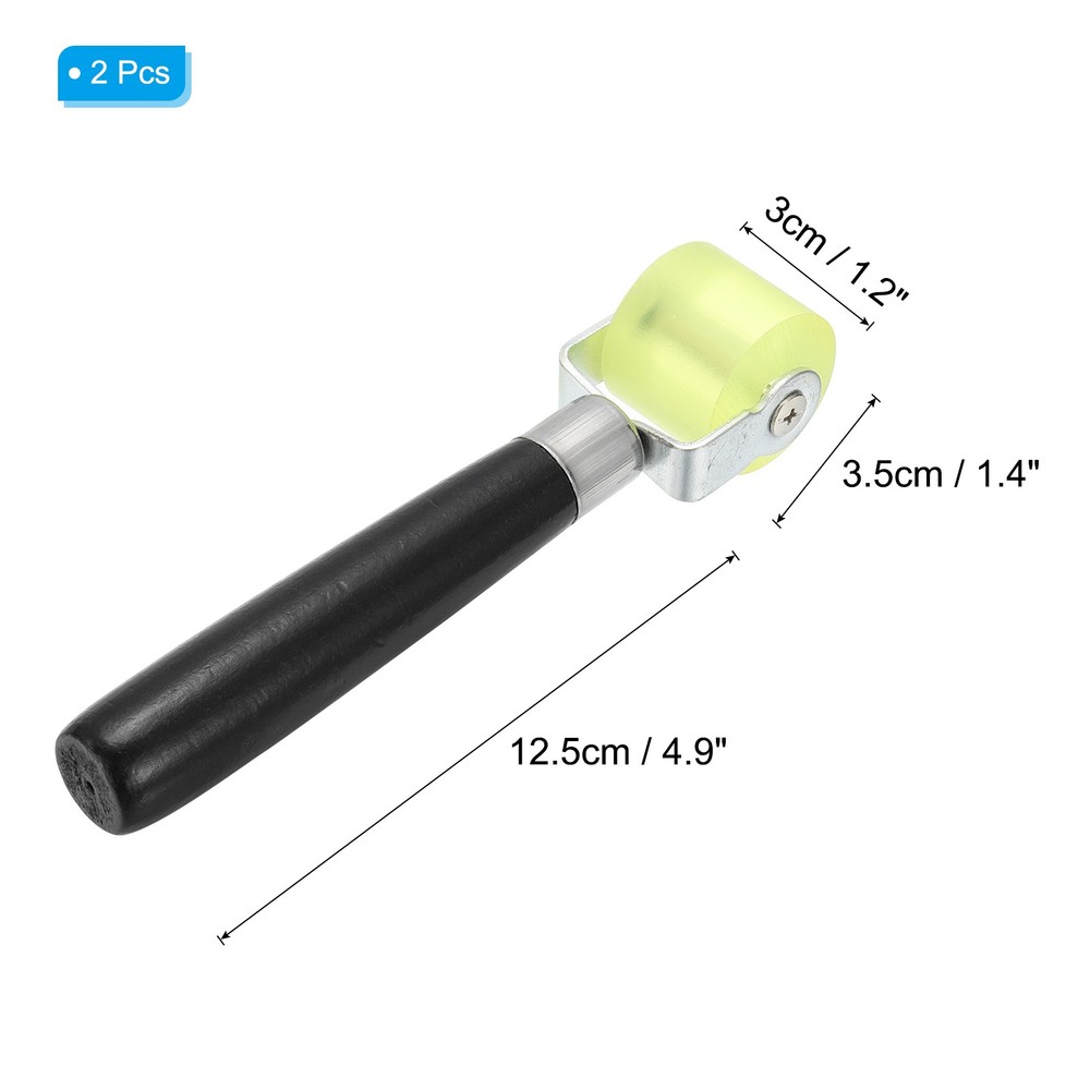 2Pack 1.2" Sound Deadening Roller Insulation Tool Seam Roller Black