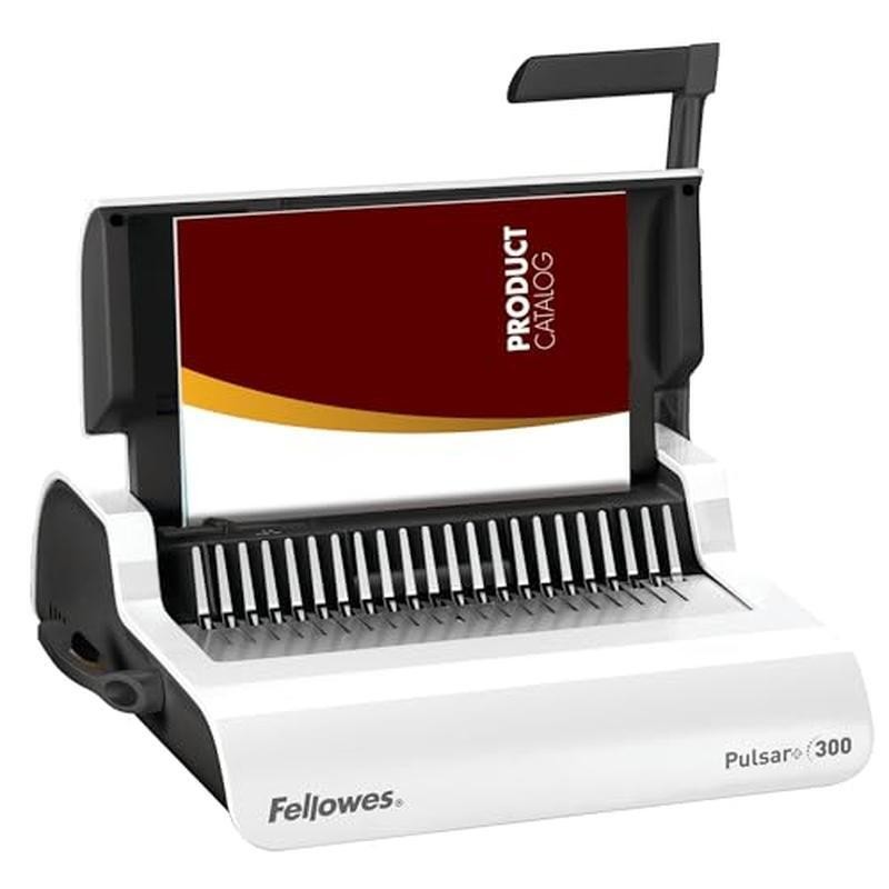 Manually Punch 20 Sheets Comb Binding Machine Vertical Load Accurate Edge Guide
