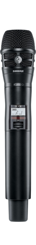 Shure QLXD2/K8B Wireless Handheld Transmitter with KSM8 Microphone Capsule