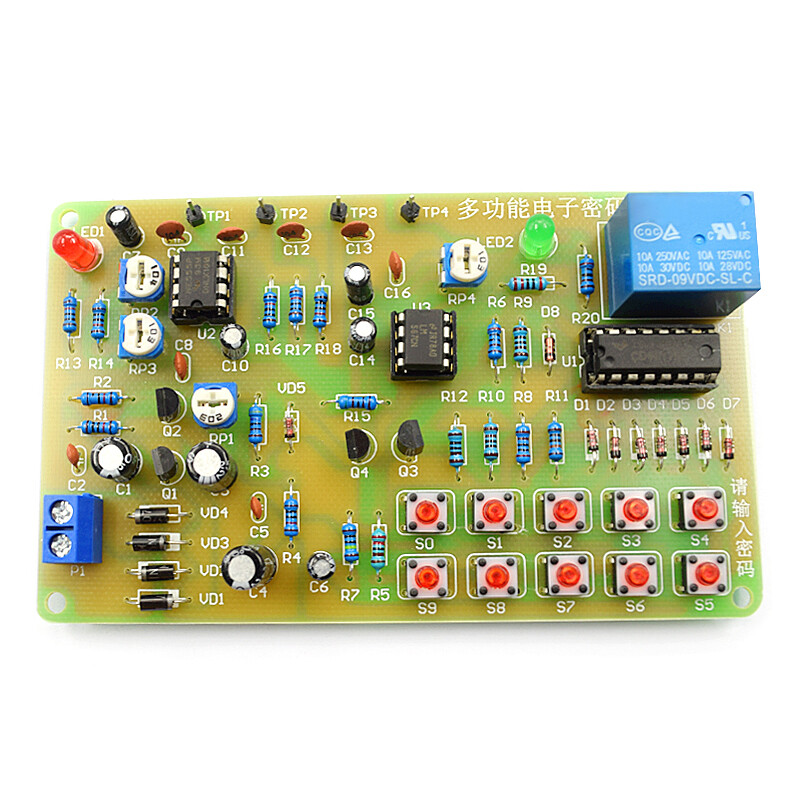 Multifunctional electronic code lock circuit diy electronic skills kit