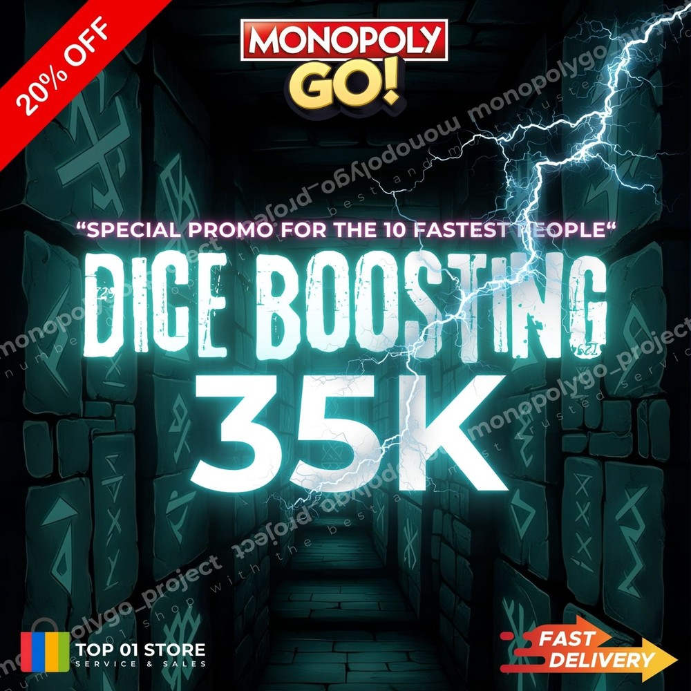 Dice Boosting Service 35K🎲Monopoly Go!🎲⚡Fast Dilevery⚡