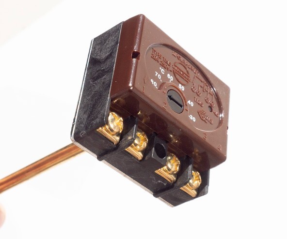 Thermowatt TMS Thermostat with clips 80deg with safety limiter 86-176° F