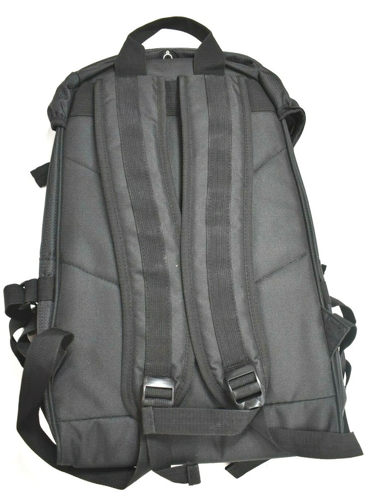 Black Unisex Utility Backpack Outer & Inner Pockets Durable Adjustable Straps