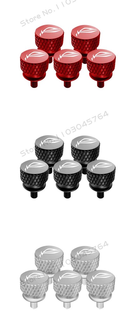 M3.5 Colored PC computer case thumb screws with logo(Ships same day from PA, US)