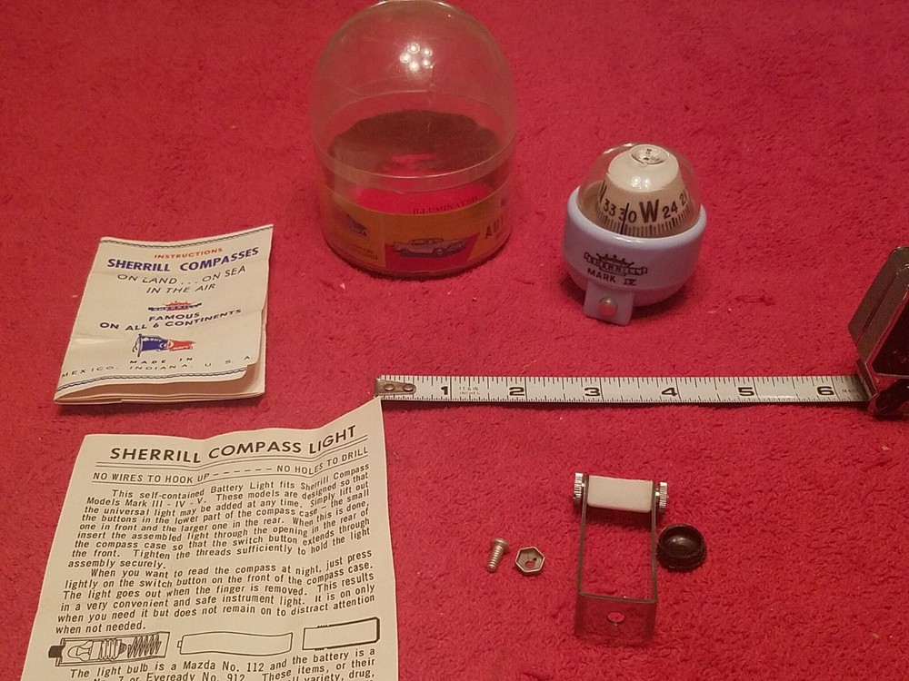 SHERRILL MARK IV AUTO COMPASS BOAT PLANE