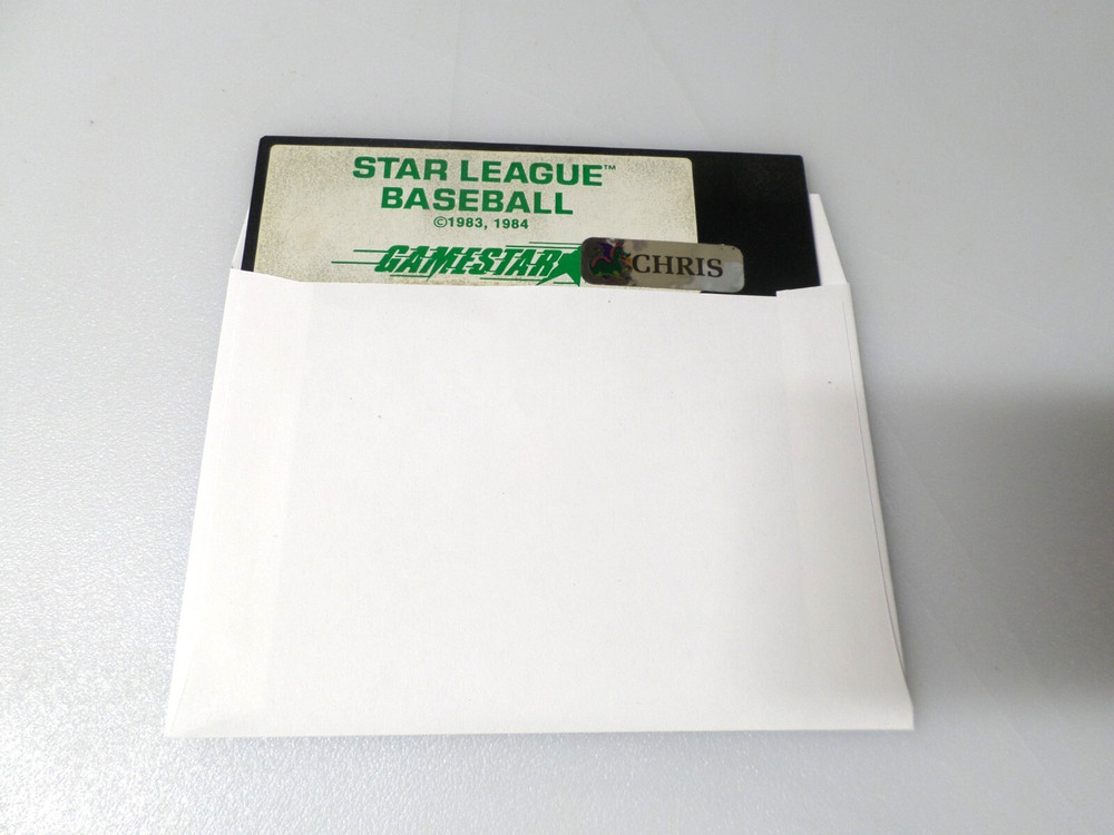 5.25" Floppy - COMMODORE 64 - STAR LEAGUE BASEBALL - (1984)